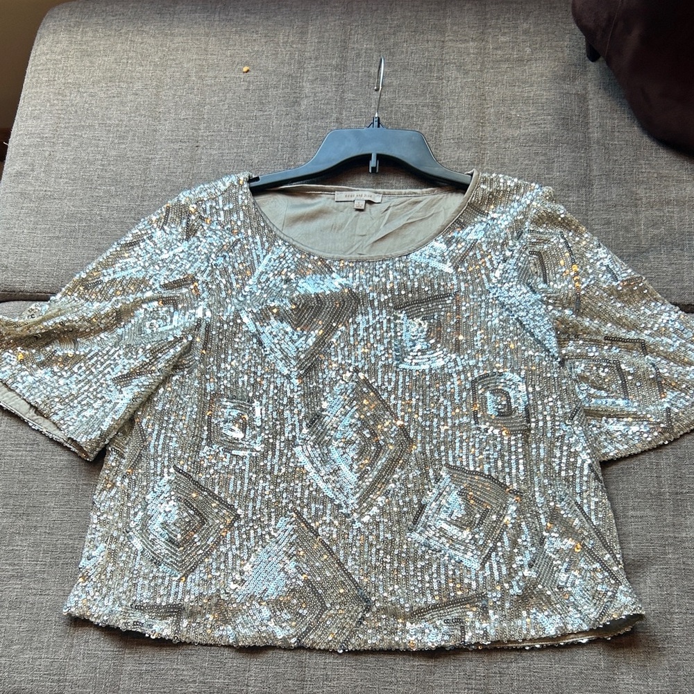Sequin Embellished Women's Top